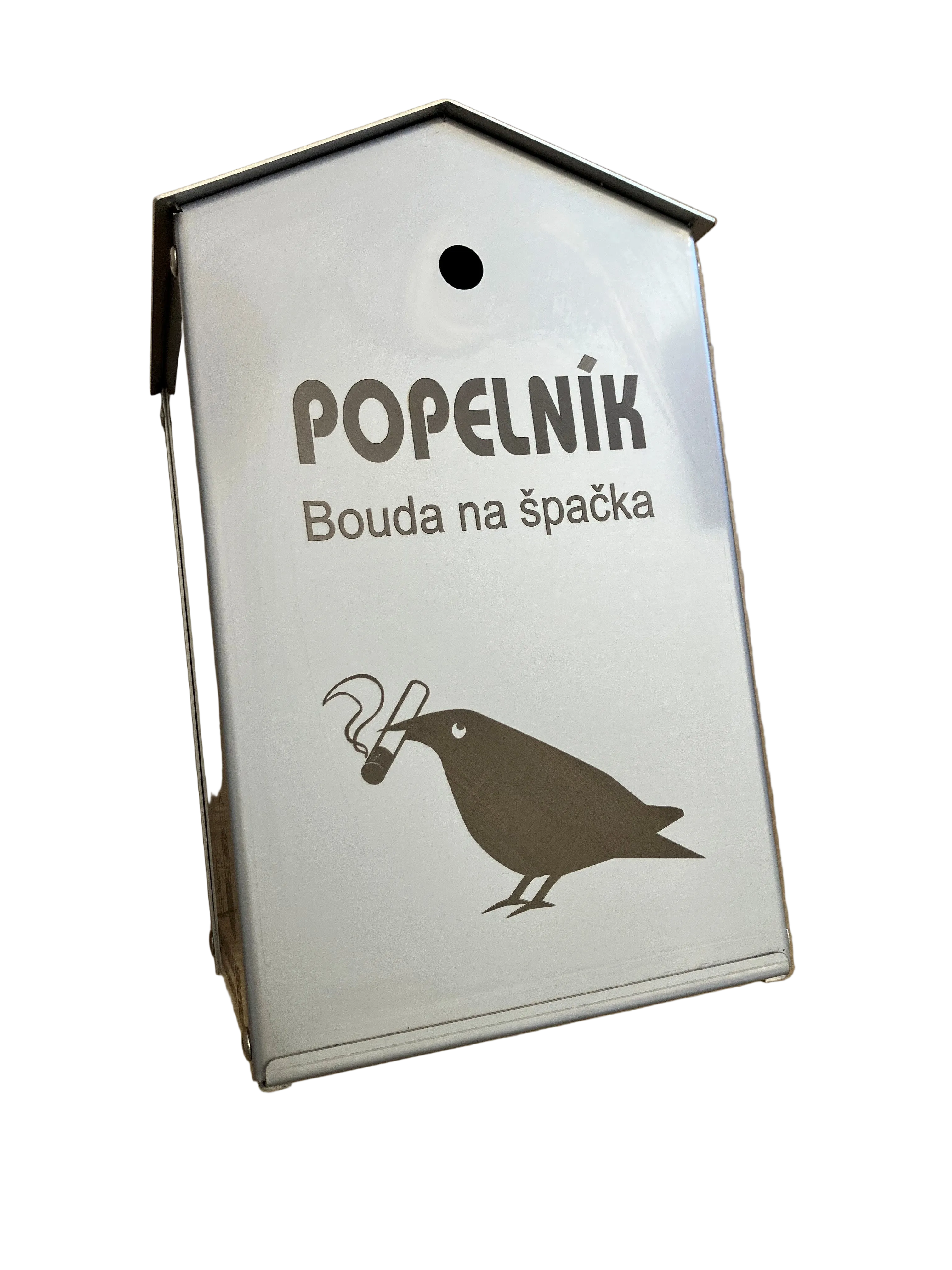 Bouda s logem špačka
